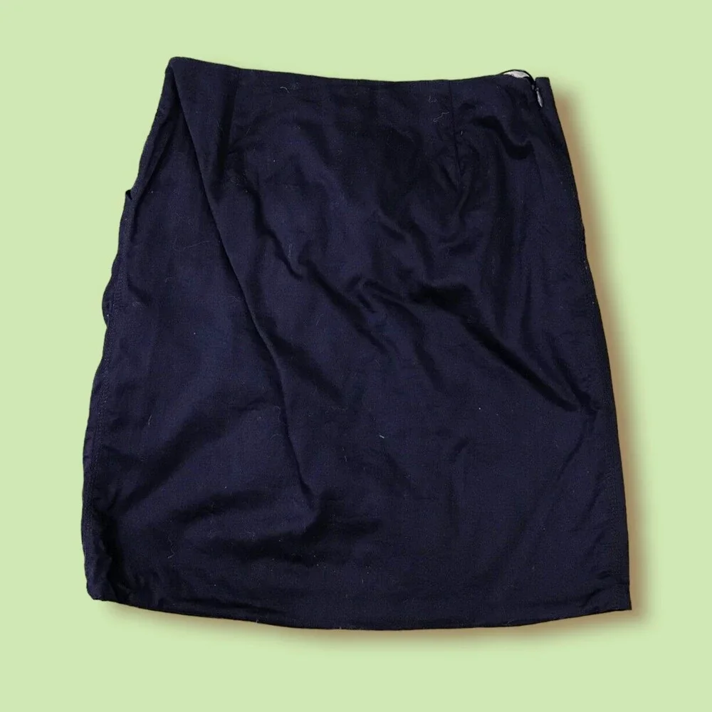 Odille Skirt 0 navy blue Bubble‎ mini  Pleated Front